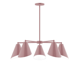 5-Light J-Series Chandelier, Mauve - CHC415-20