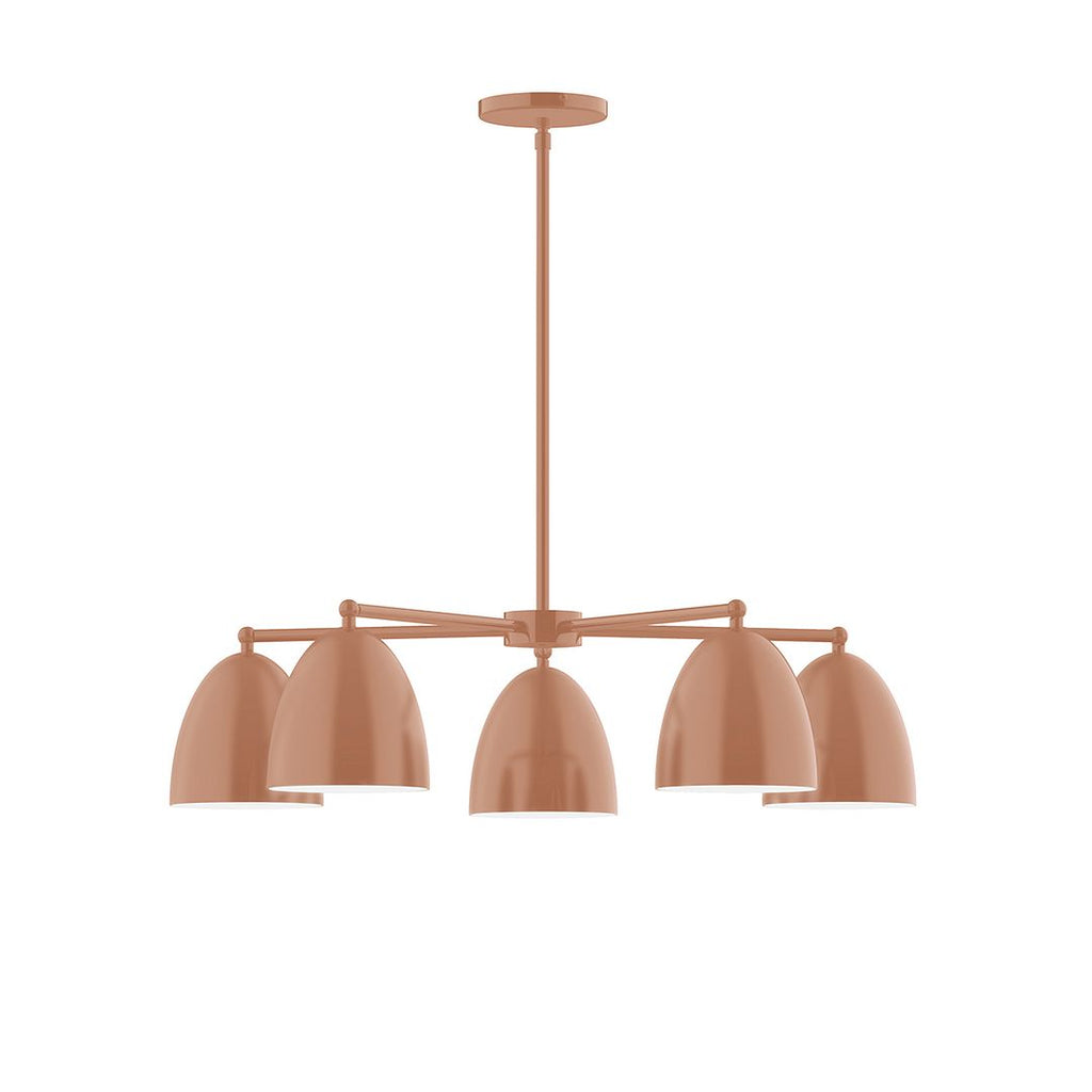 5-Light J-Series Chandelier, Terracotta - CHC417-19