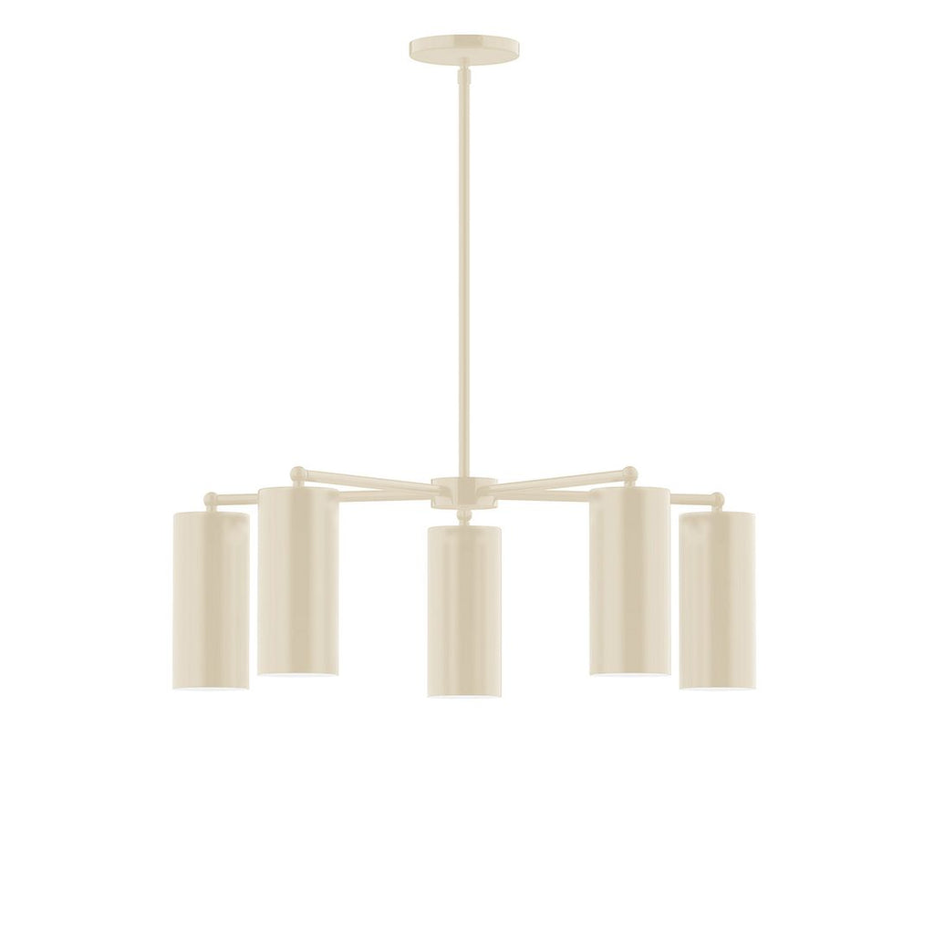 5-Light J-Series Chandelier, Cream - CHC418-16