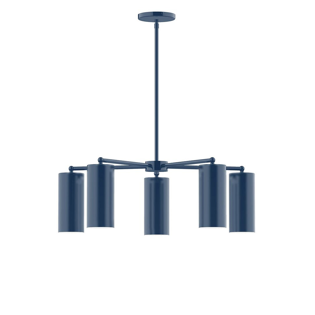 5-Light J-Series Chandelier, Navy - CHC418-50