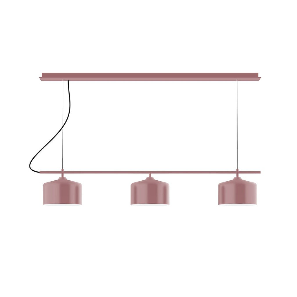 3-Light Linear Axis Chandelier, Mauve - CHD419-20