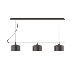 3-Light Linear Axis Chandelier, Architectural Bronze - CHD419-51