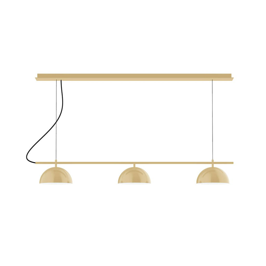 3-Light Linear Axis Chandelier, Ivory - CHD431-17