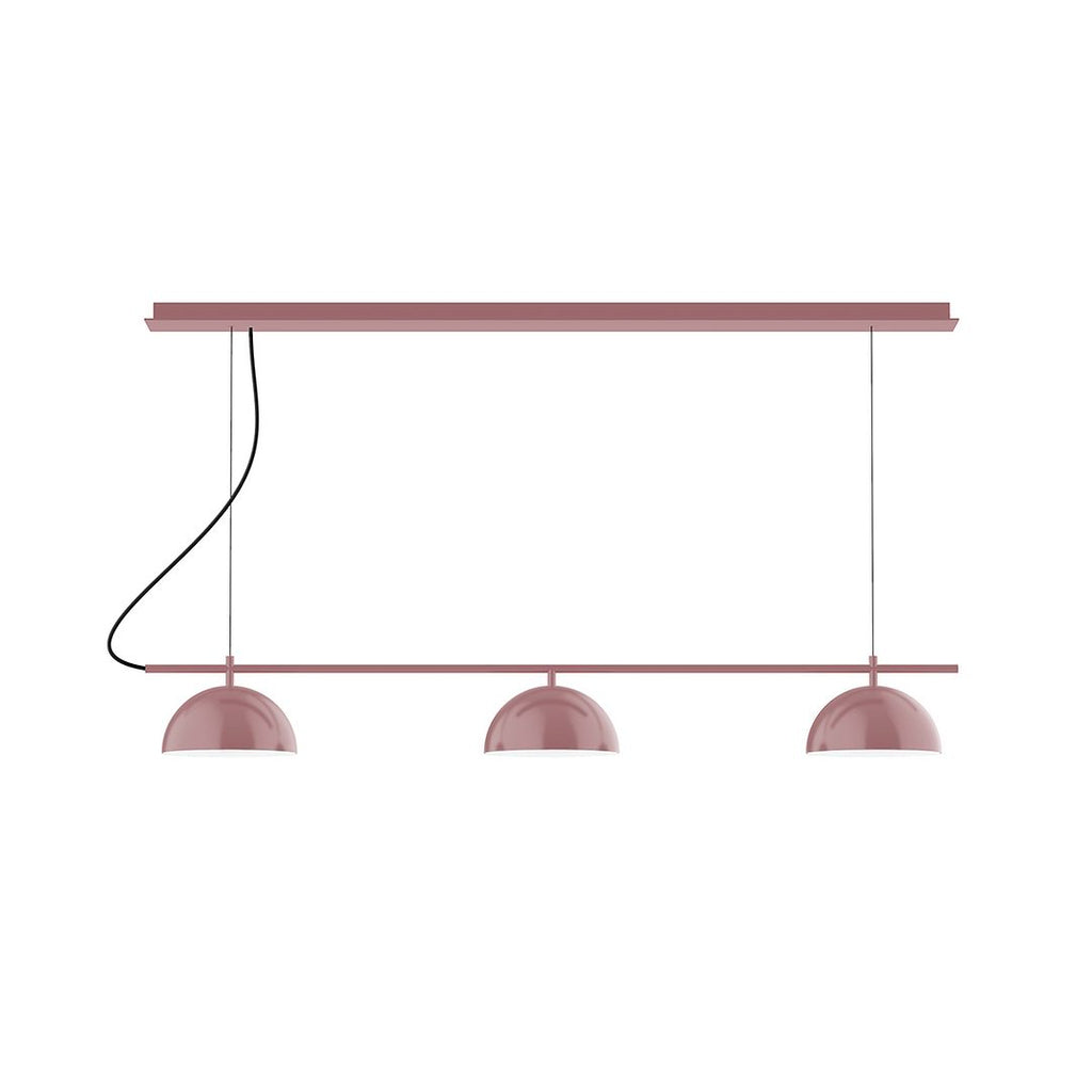 3-Light Linear Axis Chandelier, Mauve - CHD431-20