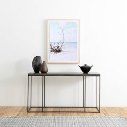 Harlow Console Table-Bluestone/Gunmetal