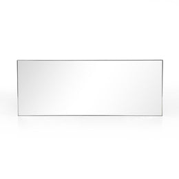 Bellvue Floor Mirror-Shiny Steel