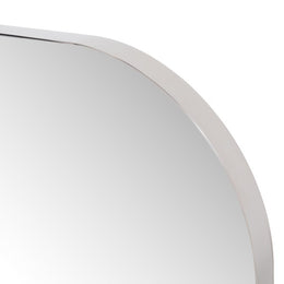 Bellvue Square Mirror-Shiny Steel