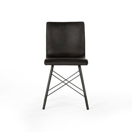 Diaw Dining Chair-Distressed Black by Four Hands