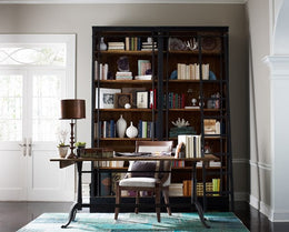 Ivy Bookcase And Ladder-Matte Black by Four Hands