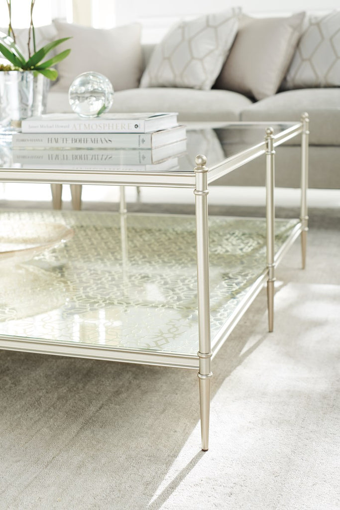 Perfectly Square - Neutral Metallic Coffee Table