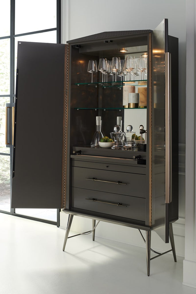 Served With A Twist Bar Cabinet