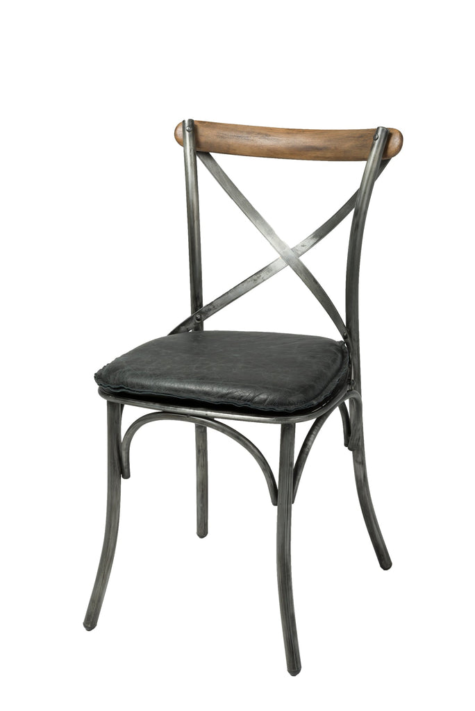 Metal Crossback Chair - Set of 2