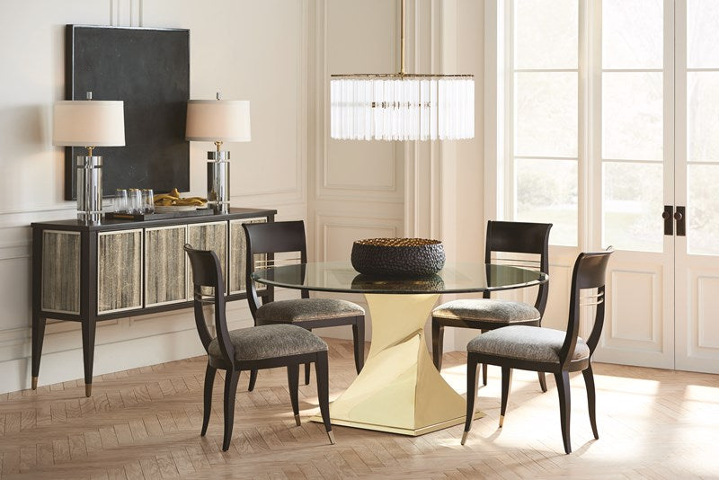 Do A 360 - Gold Bullion, Brushed Gold Bullion Dining Table