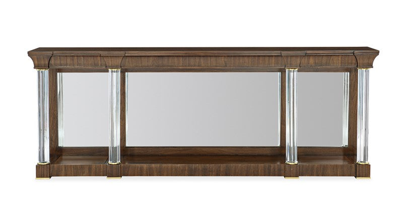 A Clear Perspective Console Table