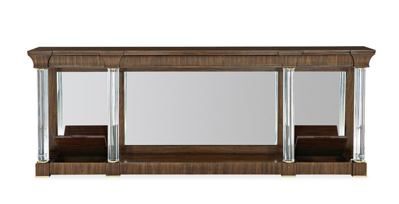 A Clear Perspective Console Table