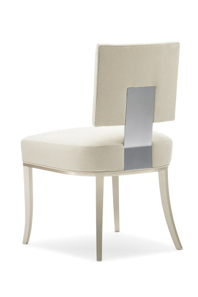 Reserved Seating - Soft Silver Paint, Lightly Brushed Chrome - Cla-420-284