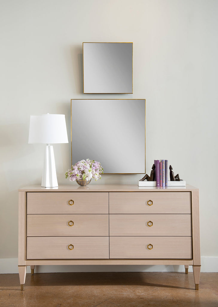 Clarence Medium Mirror - Polished Brass