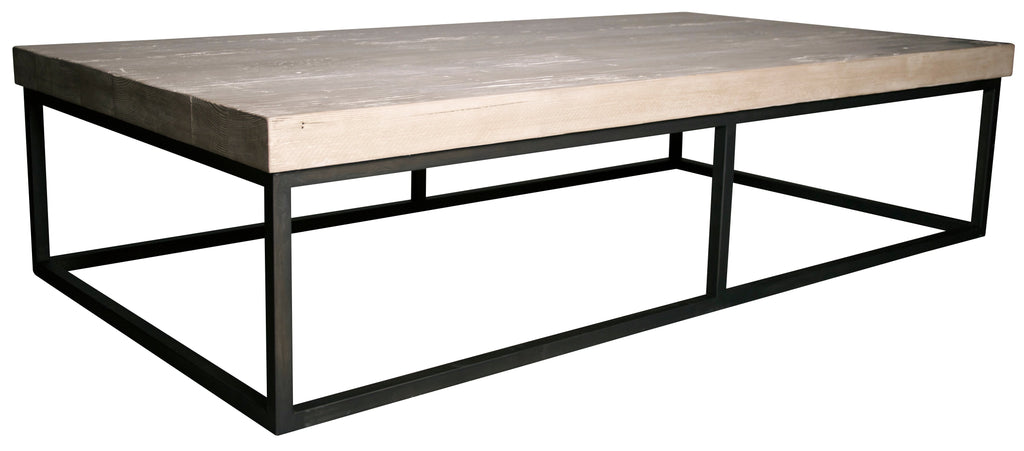 Marin Coffee Table, Rl Top - Grey Wash Wax