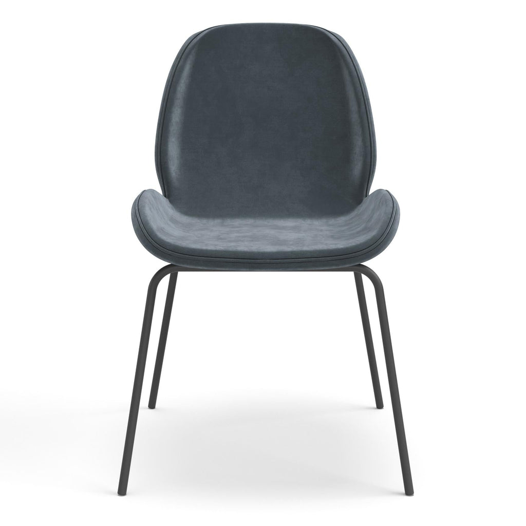 Metro Dauphine Side Chair - Set of 2, Black Legs