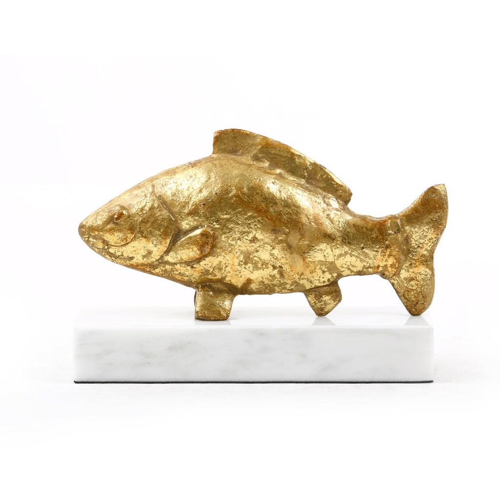 Carp Fish Statue - Gold Leaf