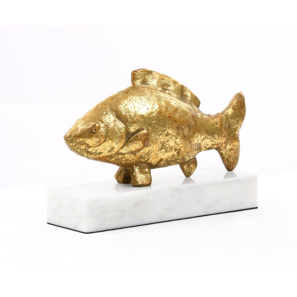 Carp Fish Statue - Gold Leaf