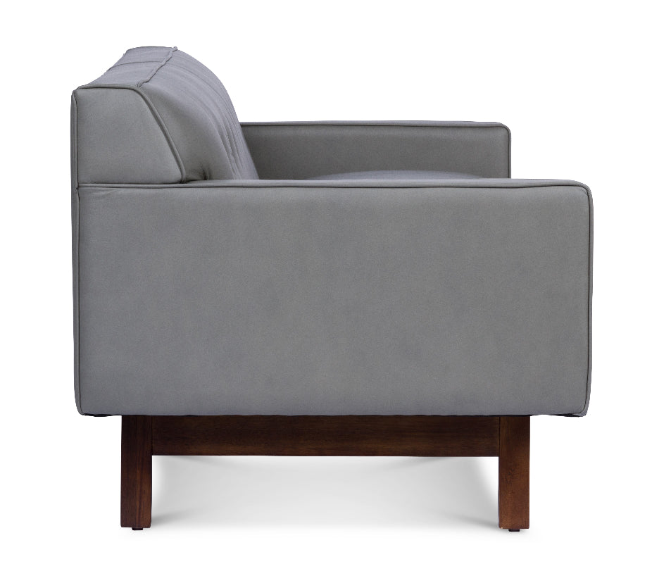 Rehder Sofa, Fog, Chestnut