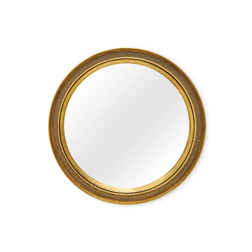 Dorian Small Mirror - Antique Brass and Dark Bronze