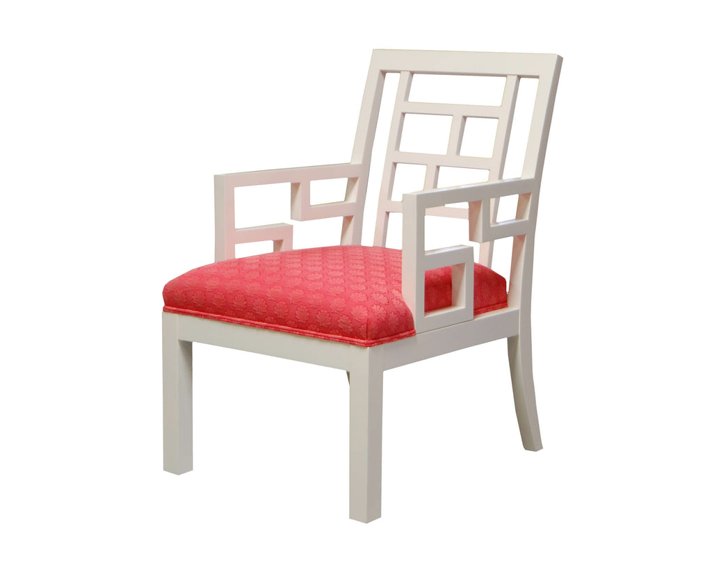 Dorothy Draper Arrowhead Lattice Chair-COM