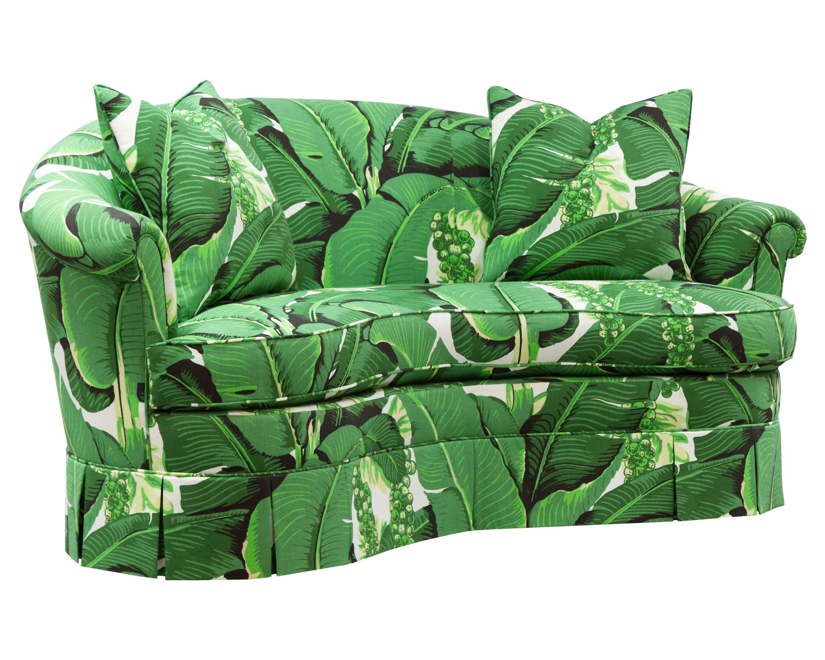 Dorothy Draper Dorotheum Loveseat with Skirt