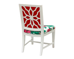 Dorothy Draper Floral Back Side Chair