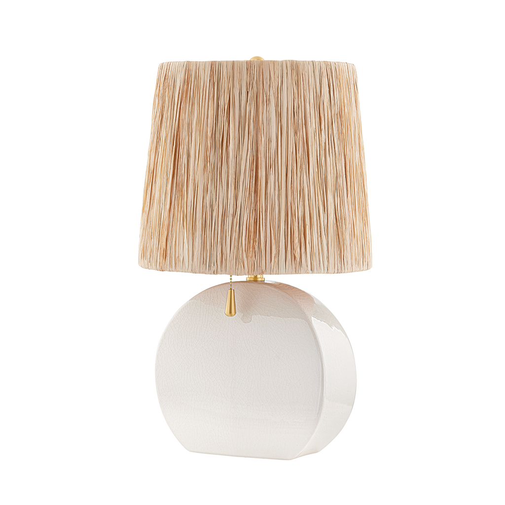 Aneesa 1 Light Table Lamp - Aged Brass