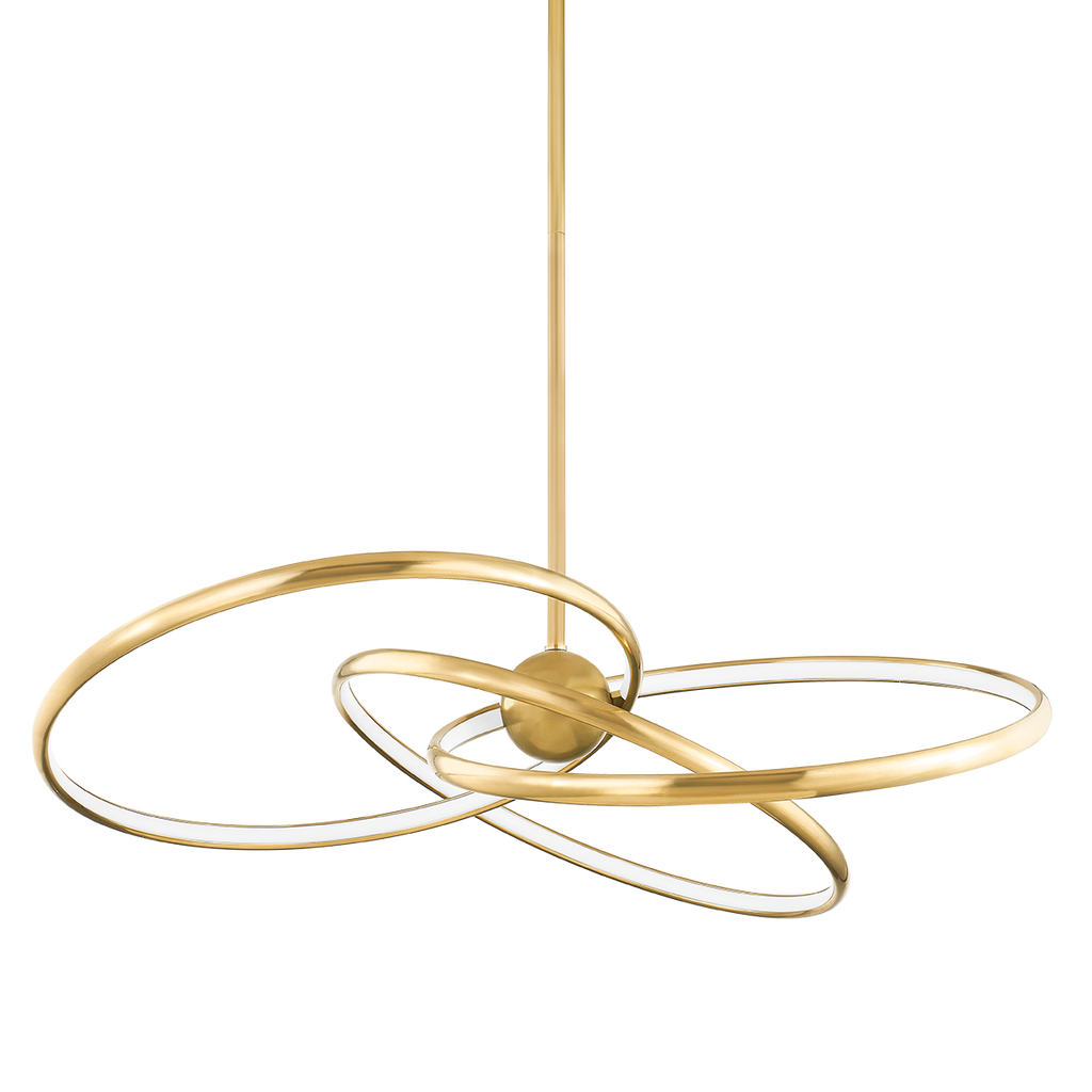 Alula 3 Light Chandelier - Vintage Brass 9.25"