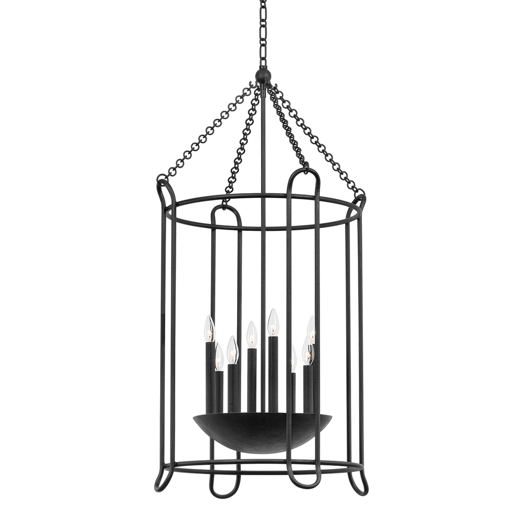 Lassen 8 Light Lantern - Black Iron