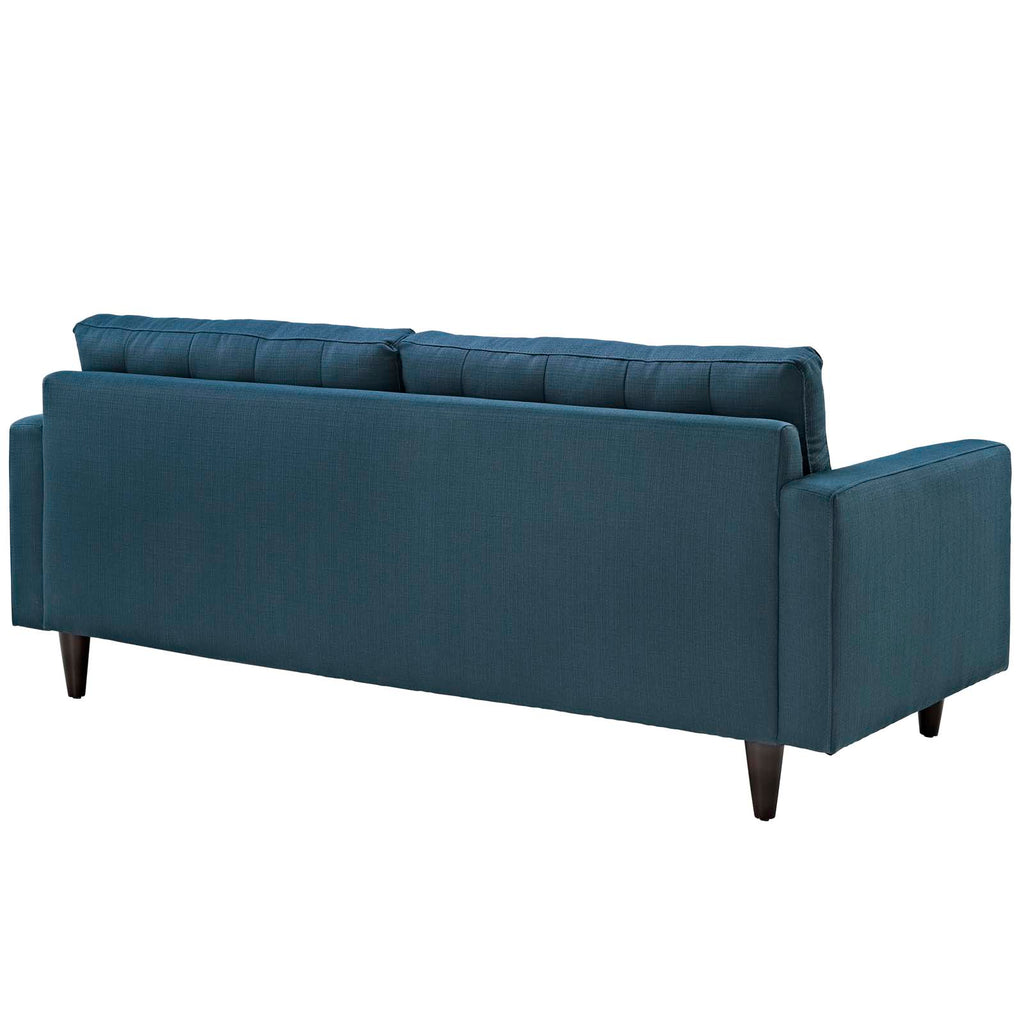 Empress Upholstered Fabric Sofa in Azure