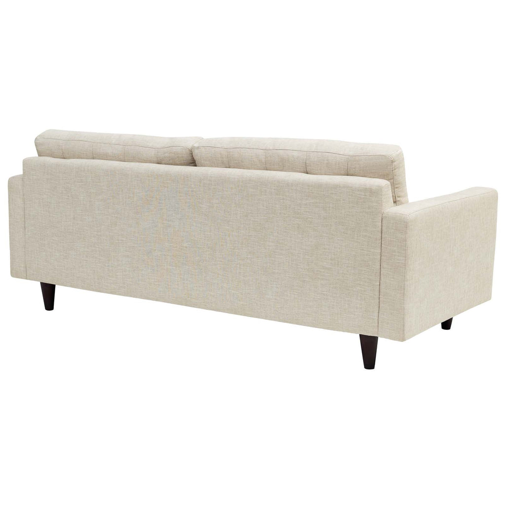 Empress Upholstered Fabric Sofa in Beige