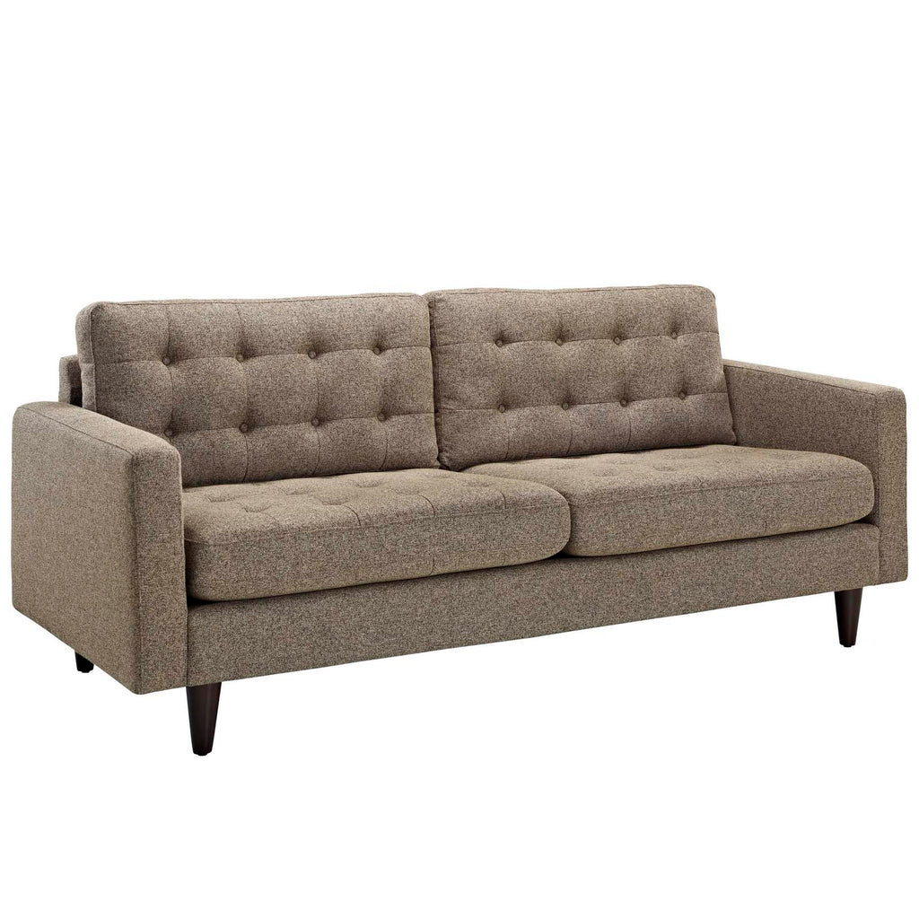 Empress Upholstered Fabric Sofa in Oatmeal