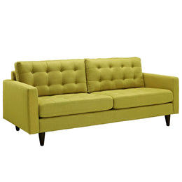 Empress Upholstered Fabric Sofa in Wheatgrass