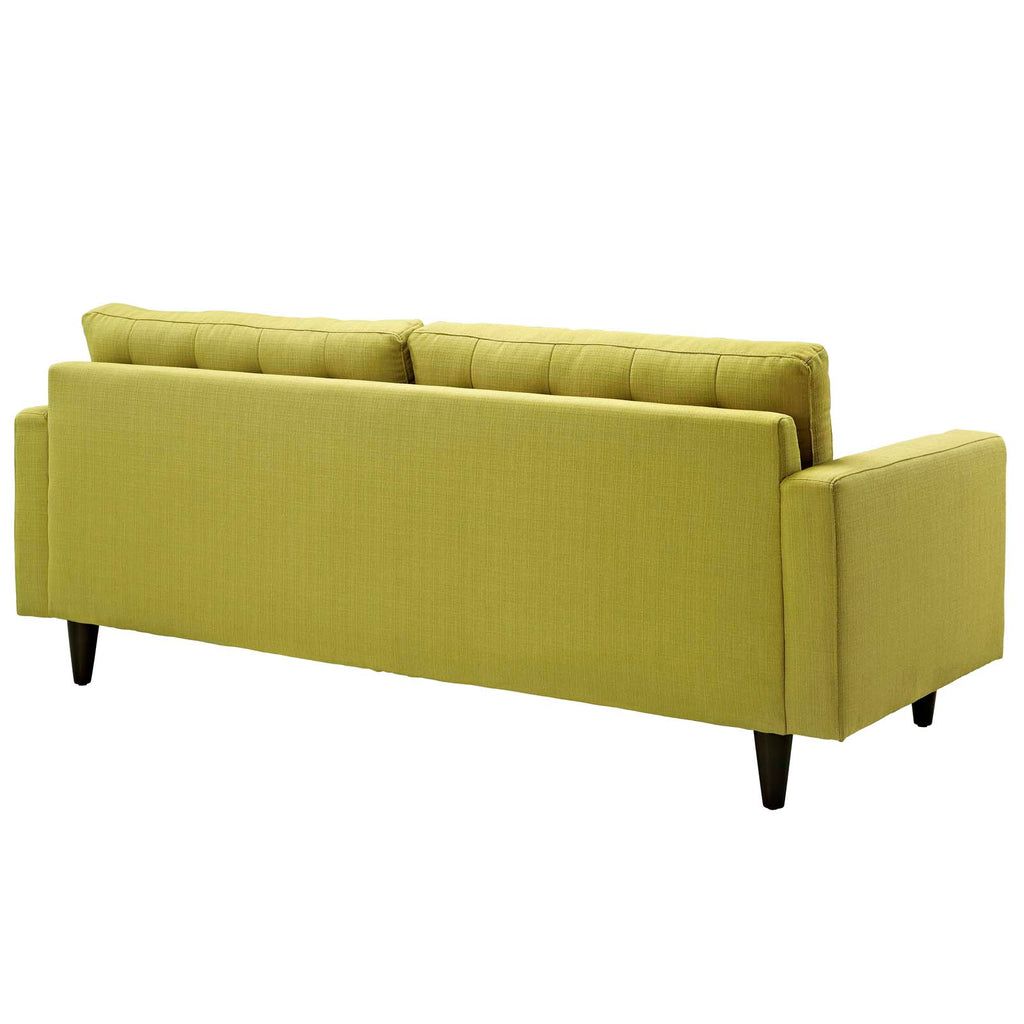 Empress Upholstered Fabric Sofa in Wheatgrass