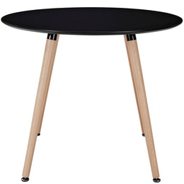 Track Round Dining Table in Black