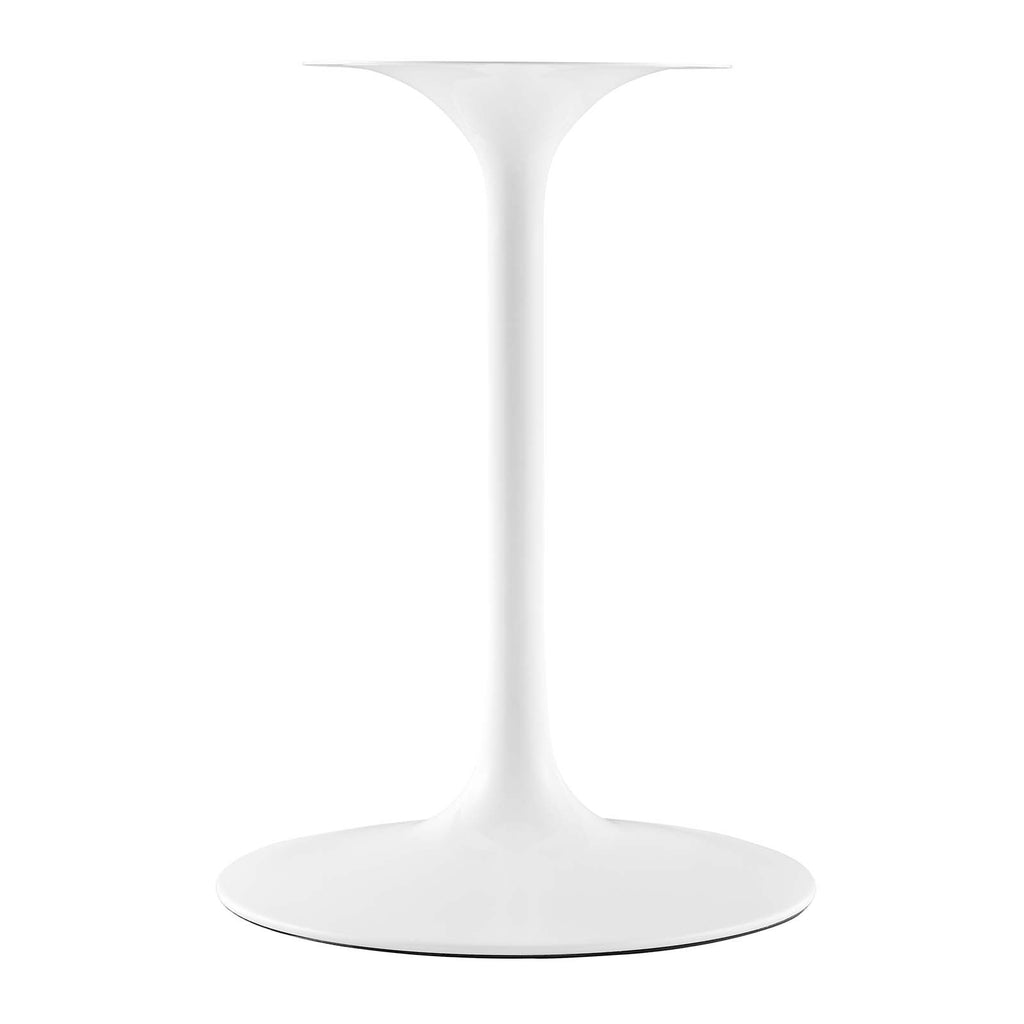 Lippa 28" Square Wood Top Dining Table in White