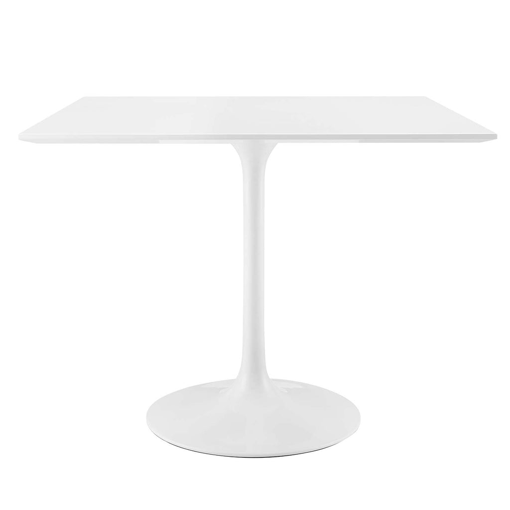 Lippa 36" Square Wood Top Dining Table in White
