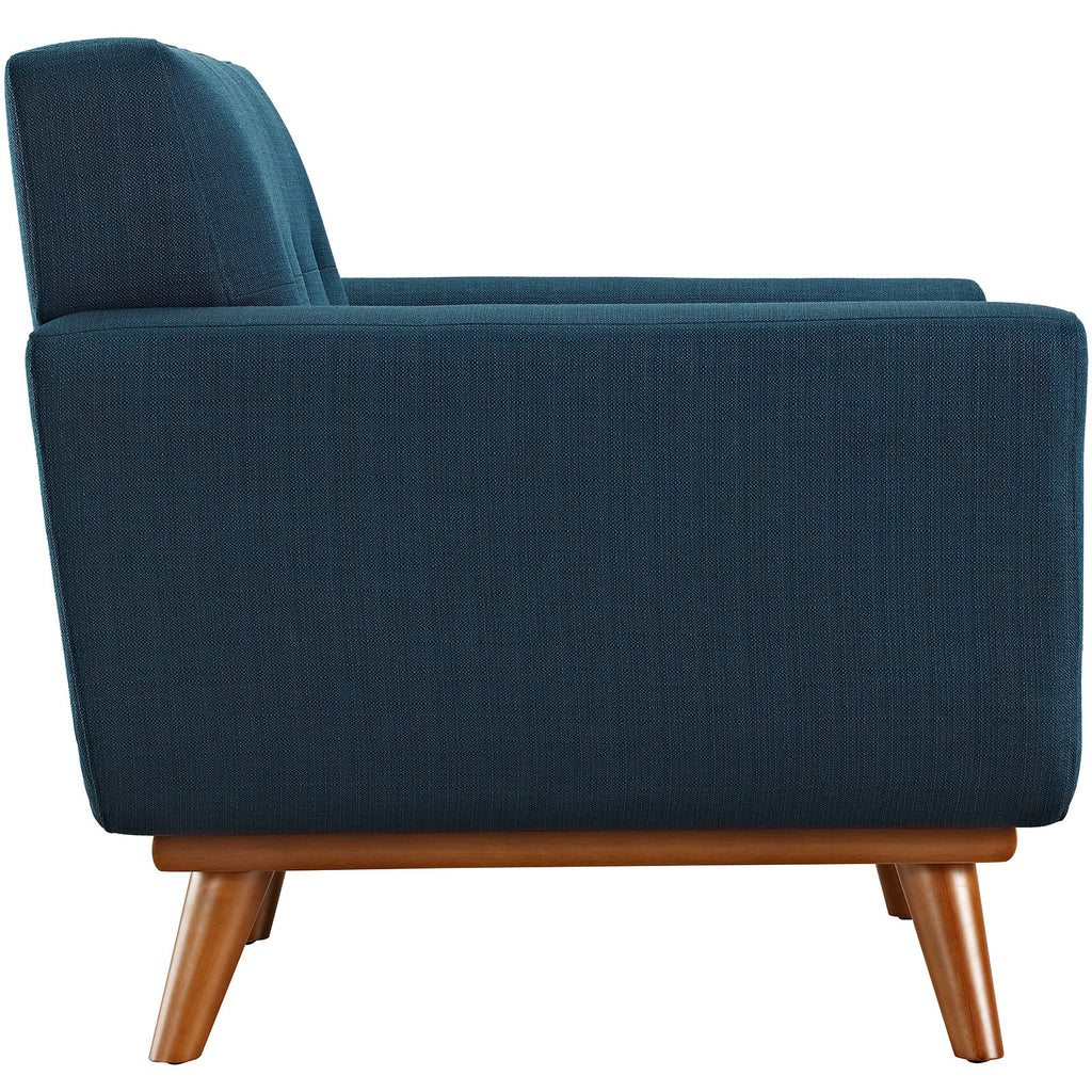 Engage Upholstered Fabric Armchair in Azure