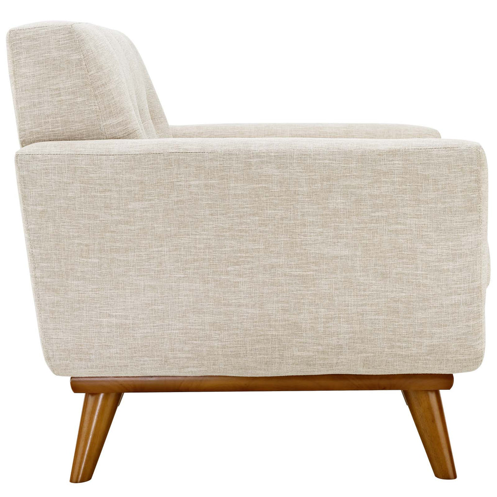 Engage Upholstered Fabric Armchair in Beige