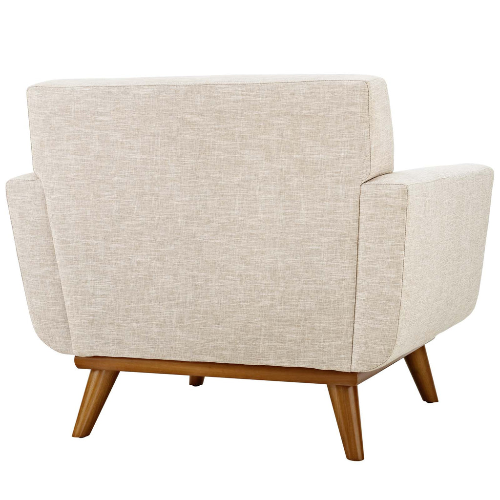 Engage Upholstered Fabric Armchair in Beige