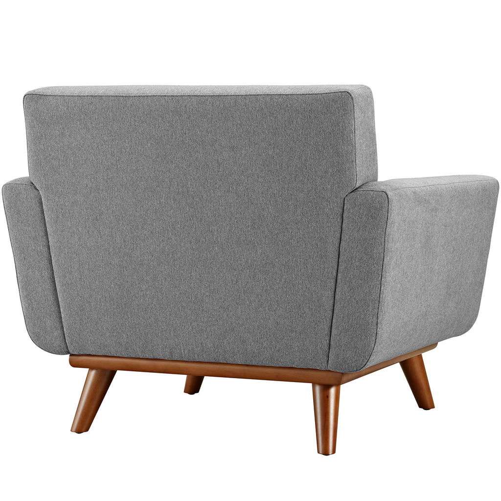 Engage Upholstered Fabric Armchair in Expectation Gray