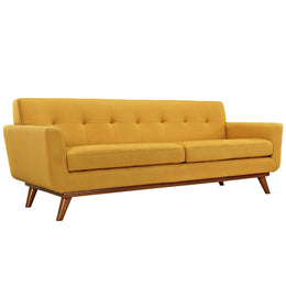 Engage Upholstered Fabric Sofa in Citrus