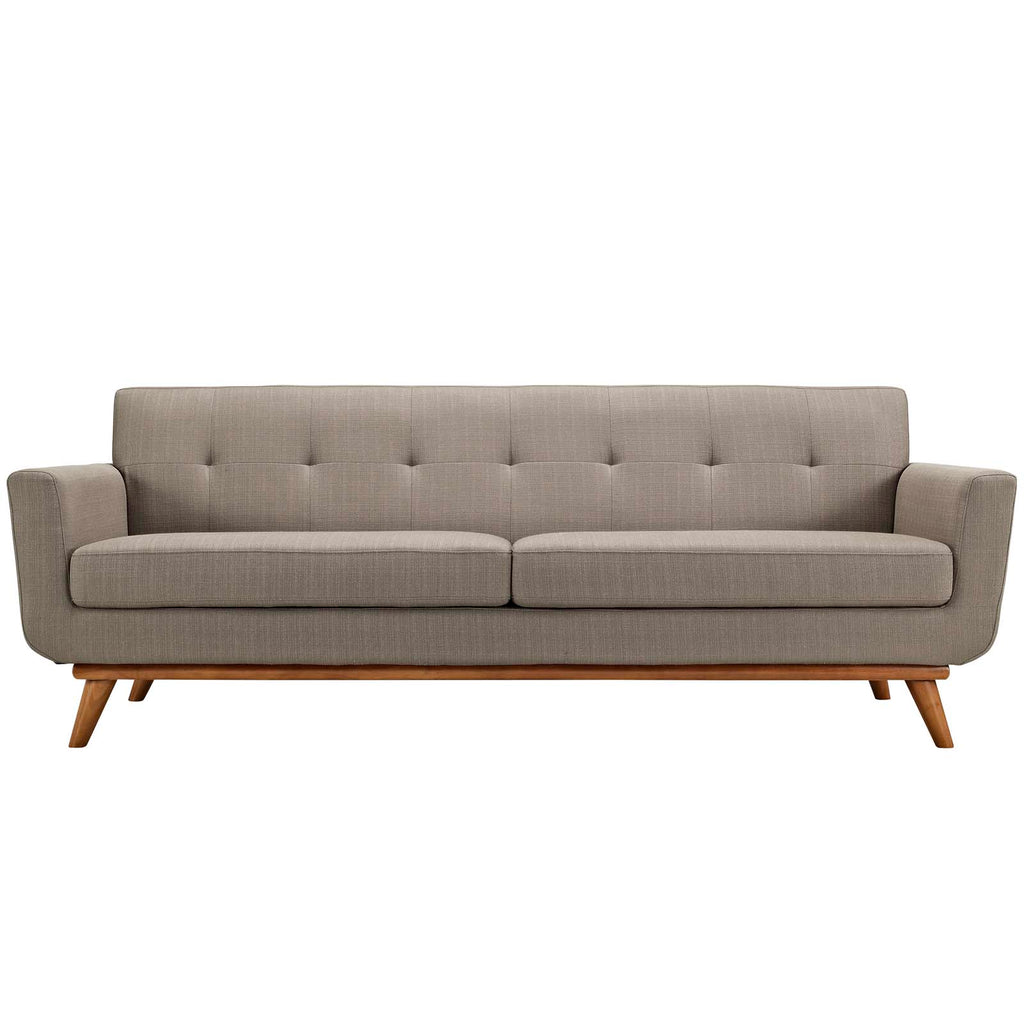 Engage Upholstered Fabric Sofa in Granite