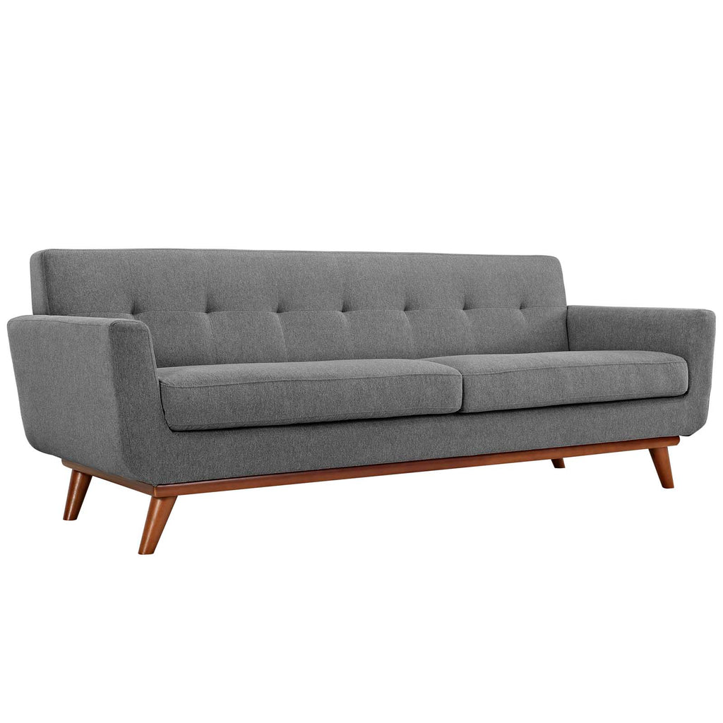 Engage Upholstered Fabric Sofa in Expectation Gray