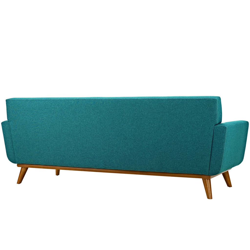 Engage Upholstered Fabric Sofa in Teal