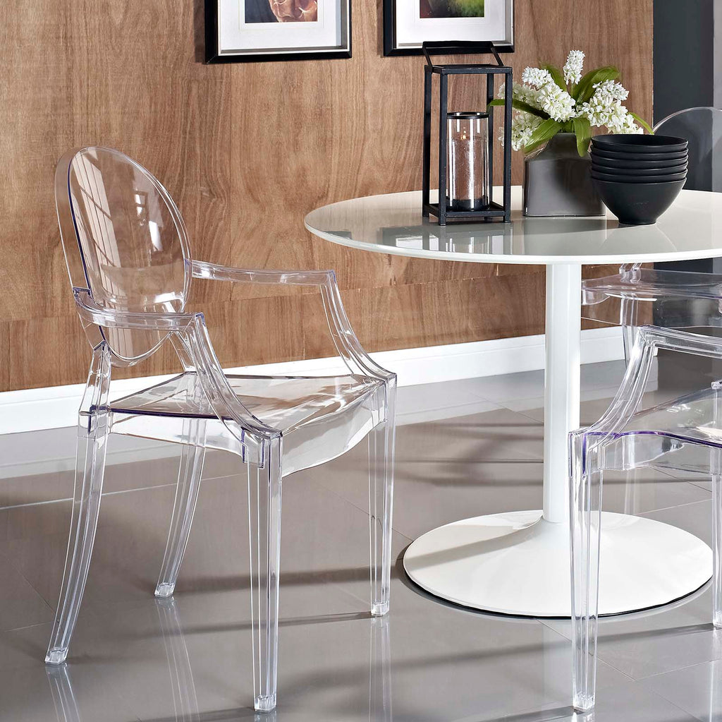 Casper Dining Armchair in Clear